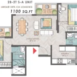 2BHK2TS-1100-Prestige-Park-Grove