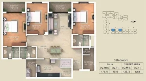 3-BHK-1935-Adarsh-Palm-Retreat-Lake-Front