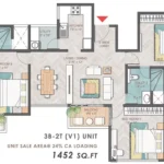 3BHK2T-1452-Prestige-Park-Grove