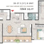 3BHK3TS-1844-Prestige-Park-Grove